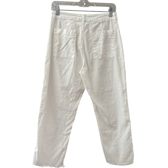 Frank & Eileen Kinsale Italian Woven Performance Linen-Blend Pants White Size 6 - Picture 11 of 11